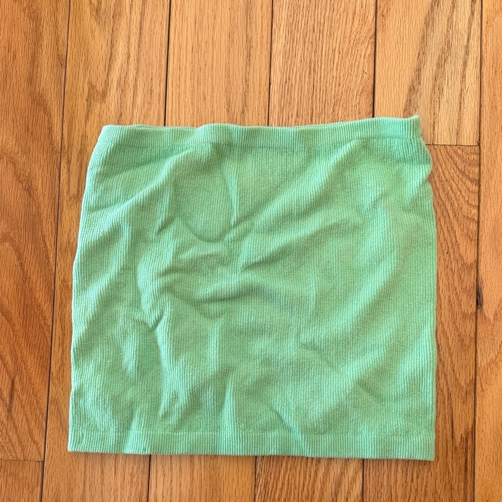 Mint Green Knit Tube Top - Women